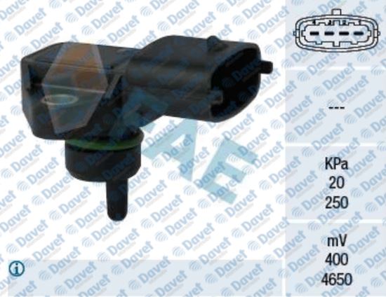 FAE 15124 Emme Manifold Sensoru Map Sensoru Starex Libero 00> Starex Tci 01> H1 Crdi 07> Ceraato 1.5 Crdi 06> K2500 Tci 04>